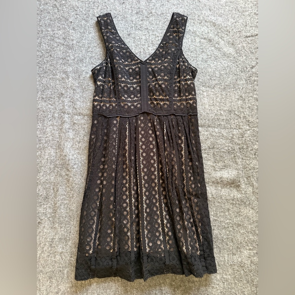 Loft V-neck black picnic dress. Very good condition
